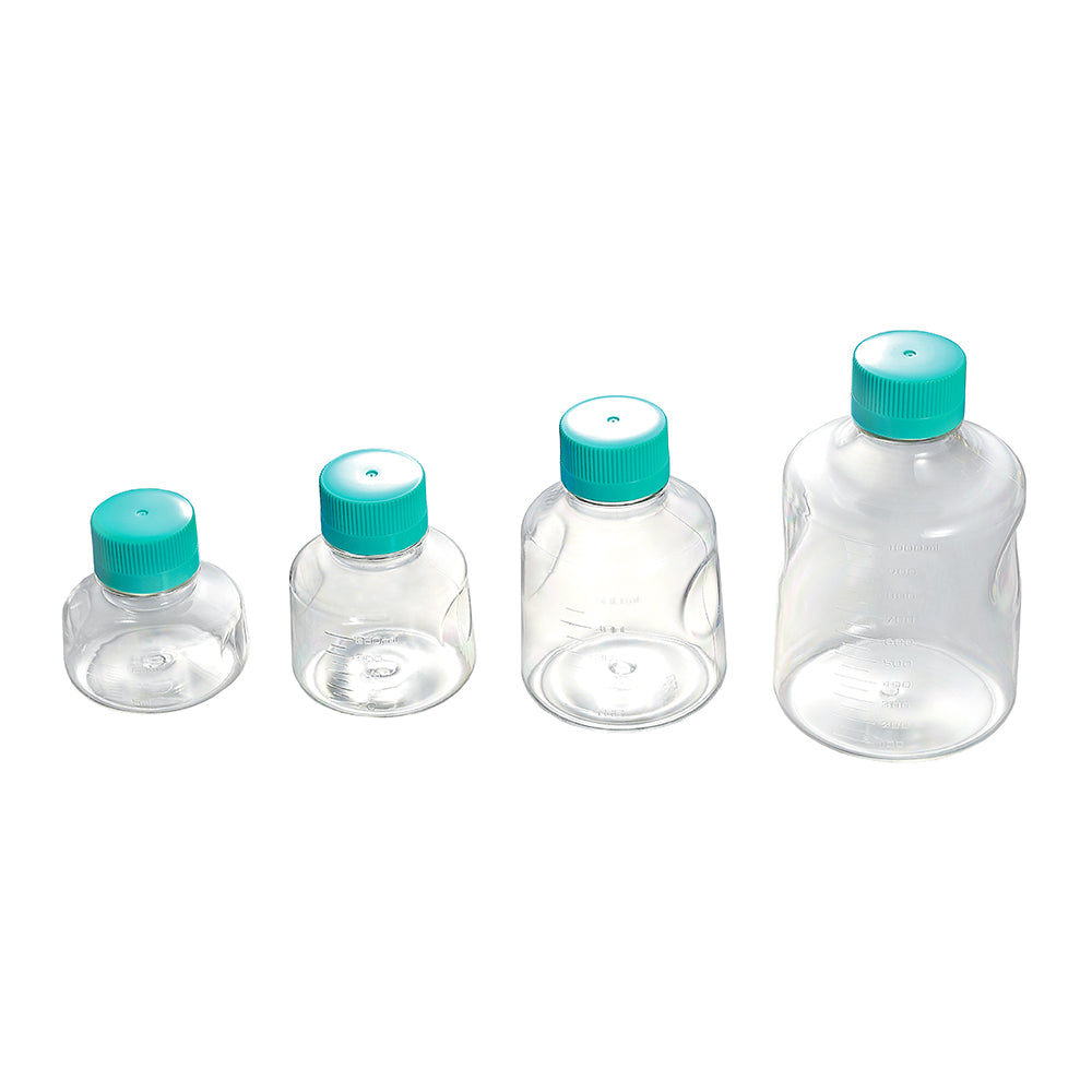 GPPS Sterile Chemical-Resistant 2000 mL Solution Bottles for Cell Culture
