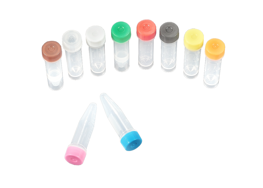 2.0 mL Sterile Freezing Vials, PP Material, Self-Standing Bottom