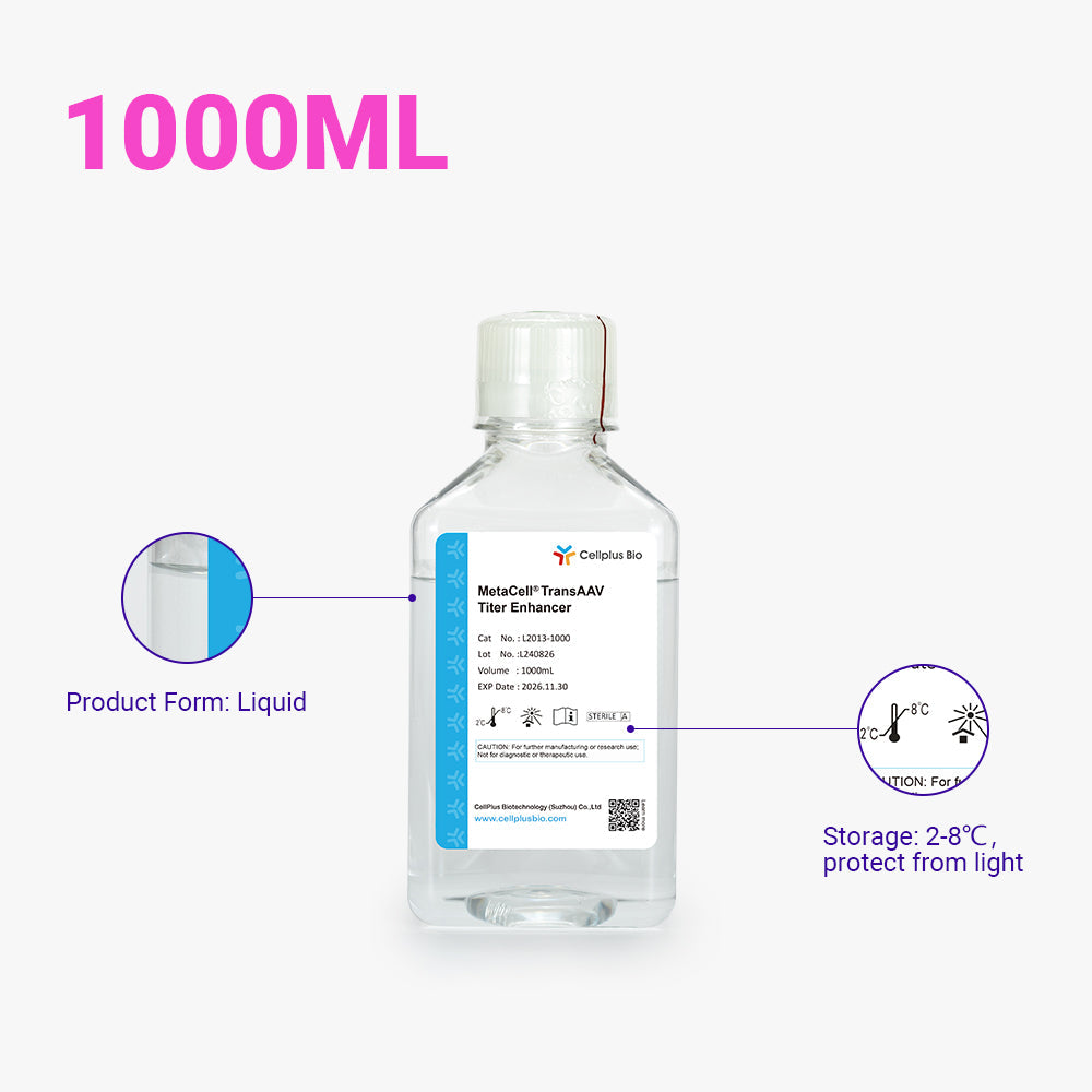 MetaCell® TransAAV 滴度增強劑，1000ml 液體
