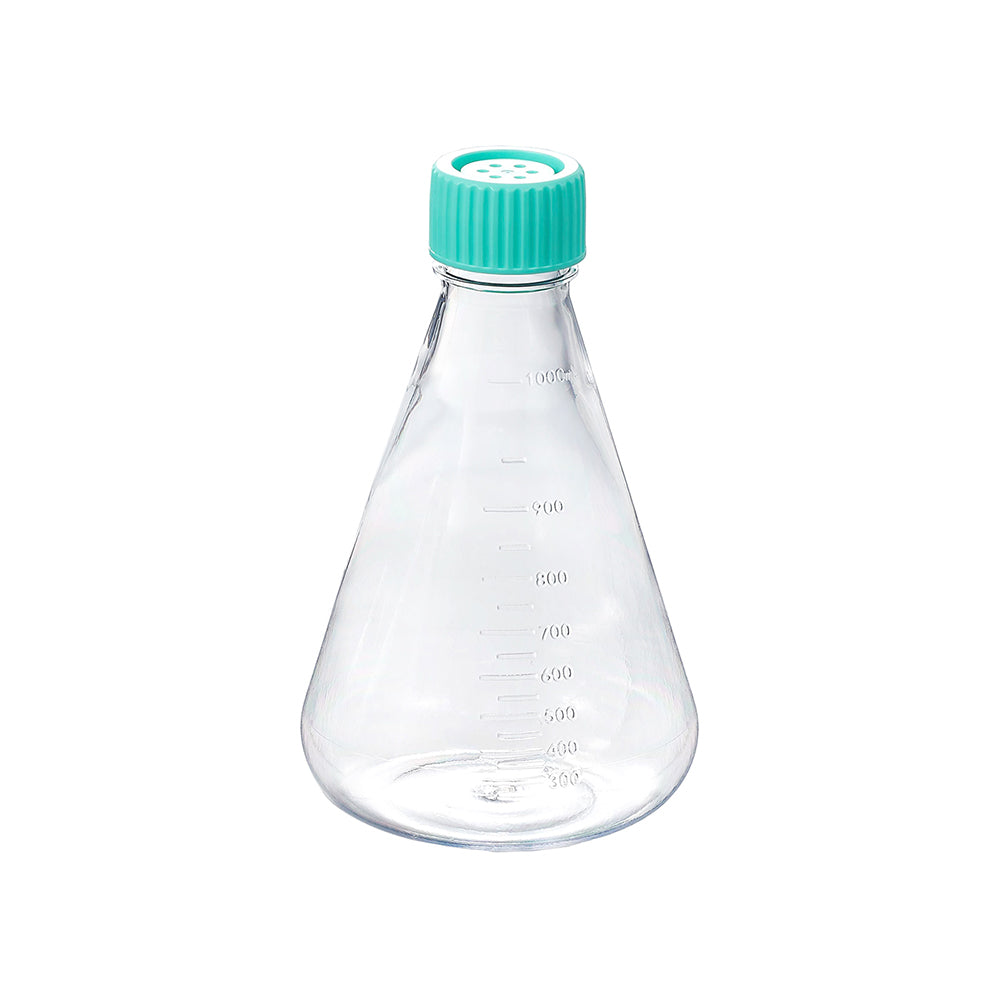 1000ml Sterile PC Erlenmeyer Flask, Non-treated, Vent Cap, Dnase/Rnase, Non-Pyrogenic