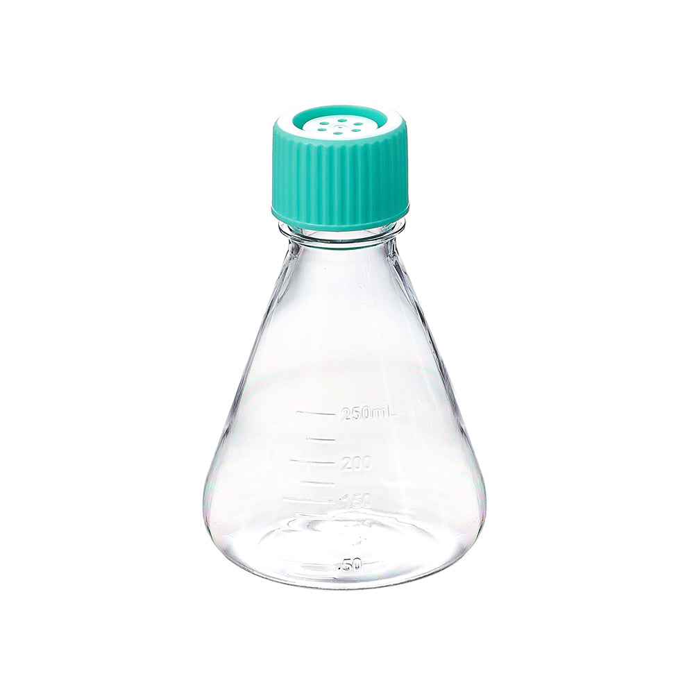 Erlenmeyer Flasks, 250 mL, PETG, Non-treated, Vent cap, Dnase/Rnase, Non-Pyrogenic, Sterile, 12piece(s)/case