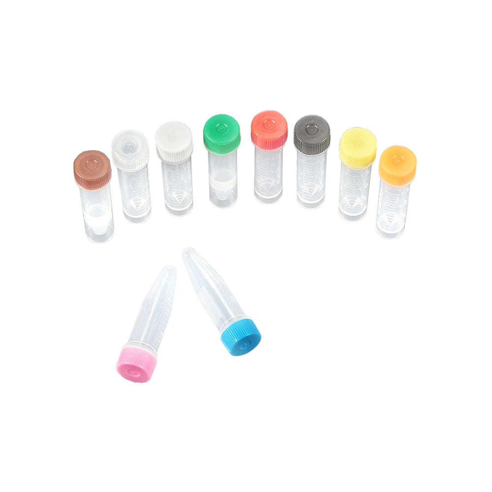 冷凍小瓶，1.5 mL，獨立式，黃色，平蓋，袋裝，非無菌，不含 DNAse&amp;RNAse，無熱原，5000 件/箱