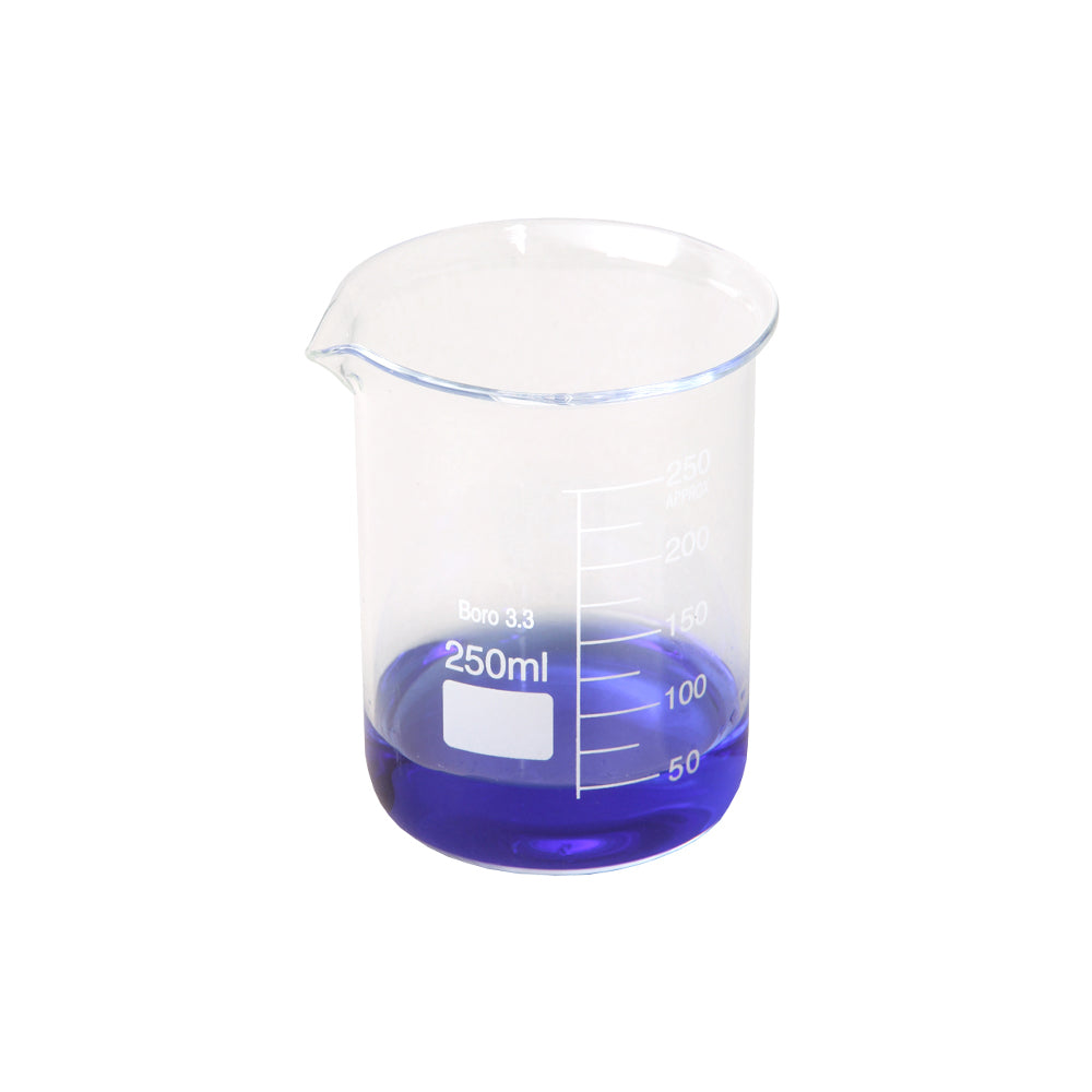 Beaker, Low Form, Graduated with Spout, Borosilicate 3.3 Glass, 10000mL, 228mm OD×375mm H, 4 pcs/case