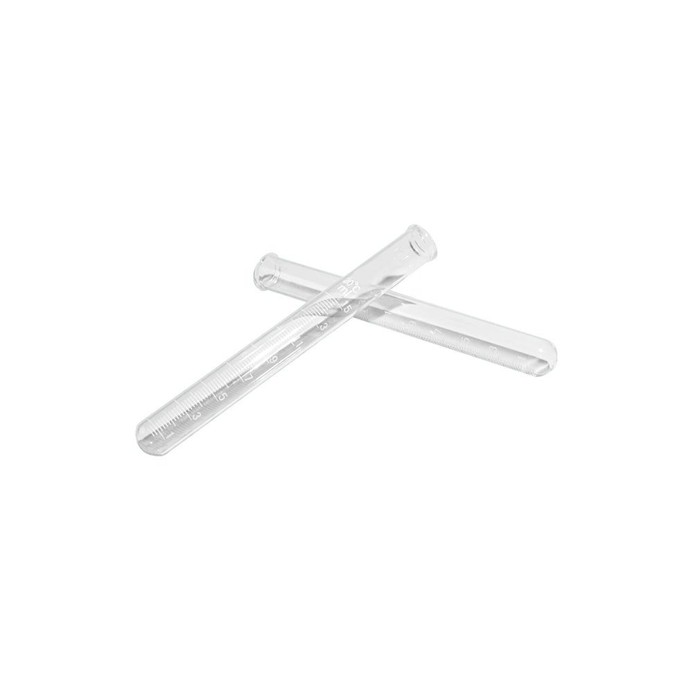 Test Tube, Graduated, Borosilicate 3.3 Glass, 50mL, 1.0mL Grad, OD 23mm, L 200mm, 200 pcs/case