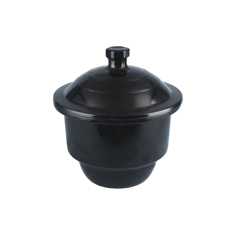 Desiccator, Amber Glass, with Porcelain Plate, ID 400mm, Top OD 467mm, Cover H 165mm, H 465mm, 1 pc/case