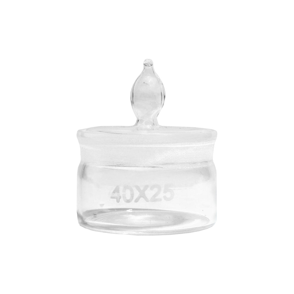 Weighing Bottle, Low Form, Ground Stopper, OD 35mm, H 25mm, 300 pcs/case