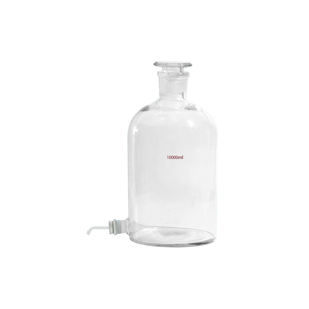 Aspirator Bottle, with Side Arm, 10000mL, Neck ID 60mm, OD 226mm, Lower Mouth OD 35mm, H 430mm, 2 pcs/case