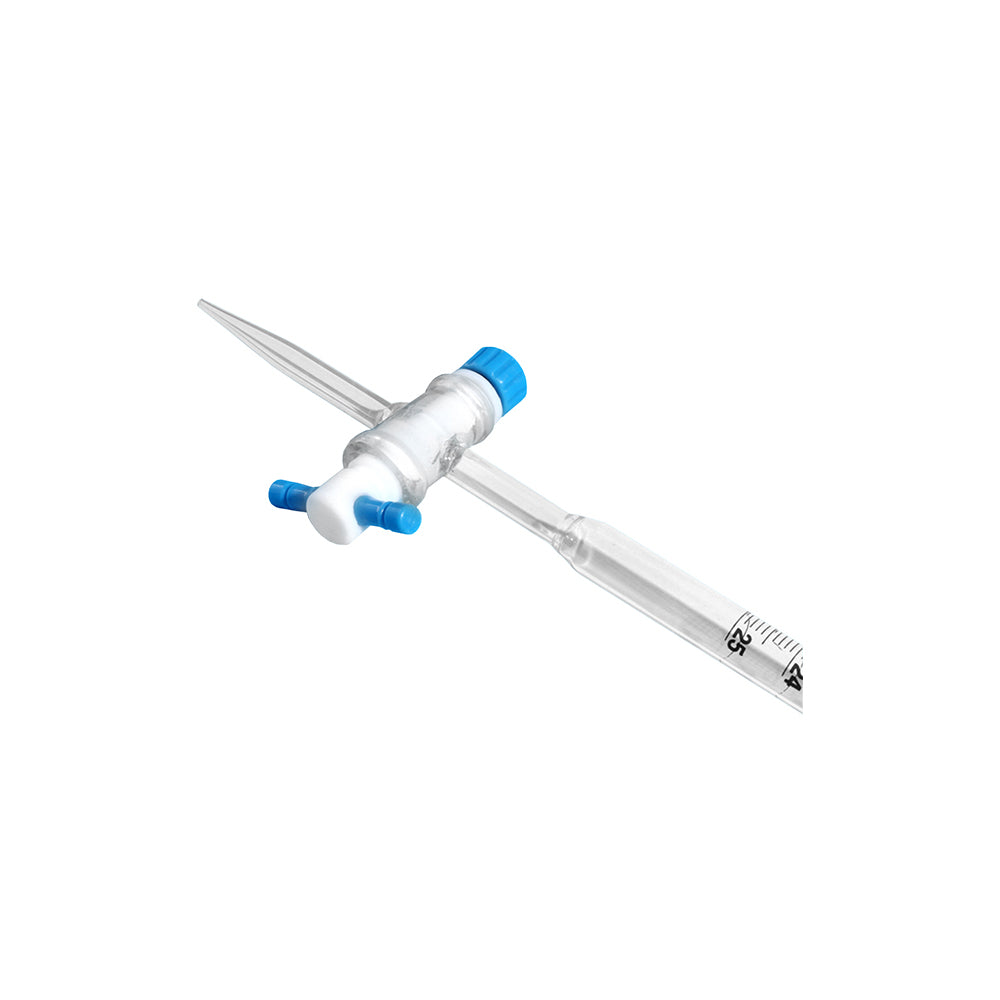 Burette, Class A, PTFE Stopcock, 10mL, 0.05mL Grad, Tol ±0.025mL, H 600mm, 60 pcs/case
