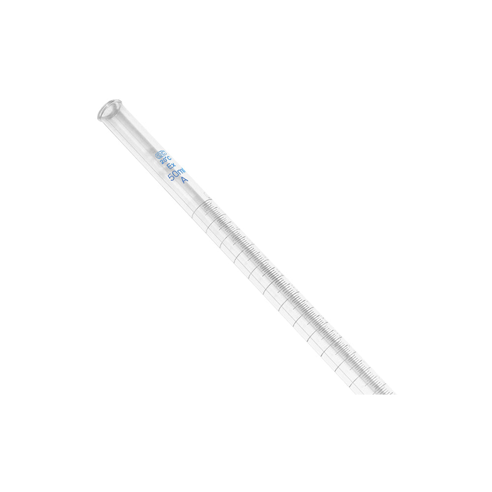 Burette, Schellbach Type, Blue Line, Straight Stopcock, Class A, 100mL, 0.2mL Grad, Tol ±0.10mL, H 860mm, 60 pcs/case