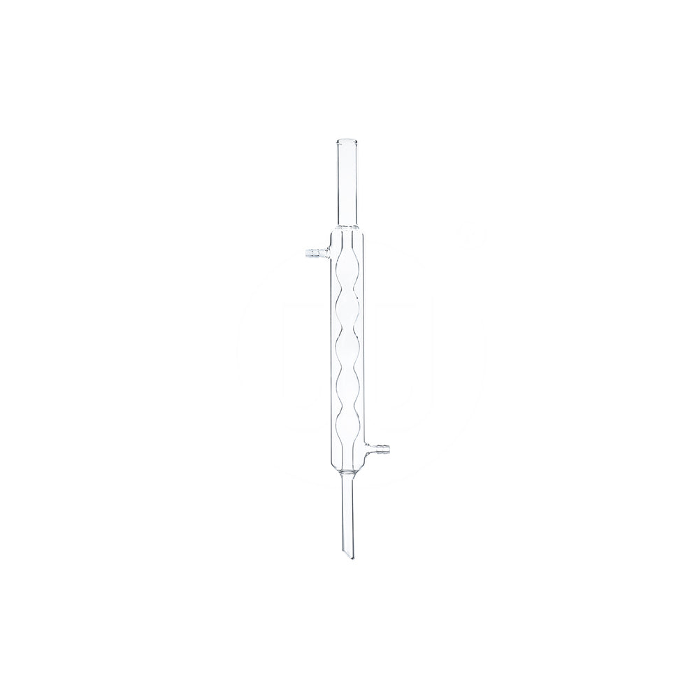 Allihn Condenser (Bulbed), Borosilicate 3.3 Glass, Jacket L 1000mm, Upper Tube OD 28mm, Cooling Area 10.0 dm², Full L 1250mm, 12 pcs/case