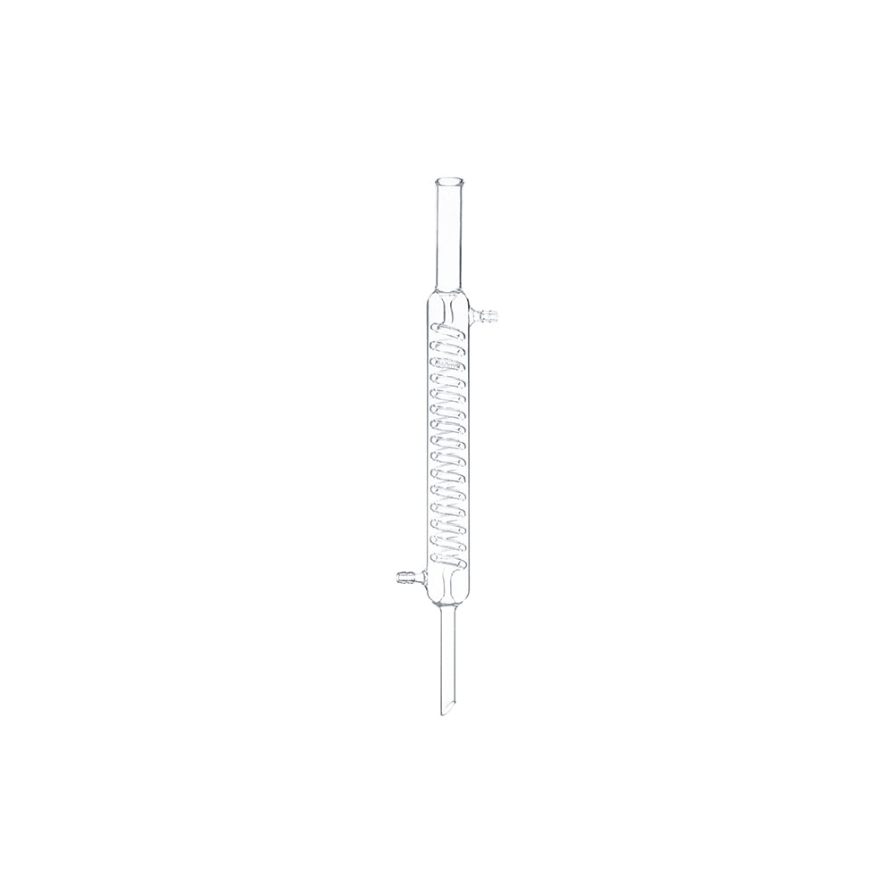 Graham Condenser (Coiled), Borosilicate 3.3 Glass, Jacket L 500mm, Upper Tube OD 24mm, Cooling Area 7 dm², Full L 710mm, 24 pcs/case