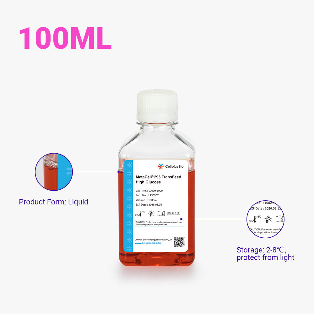 MetaCell® 293 TransFeed 高葡萄糖，100ml 液體