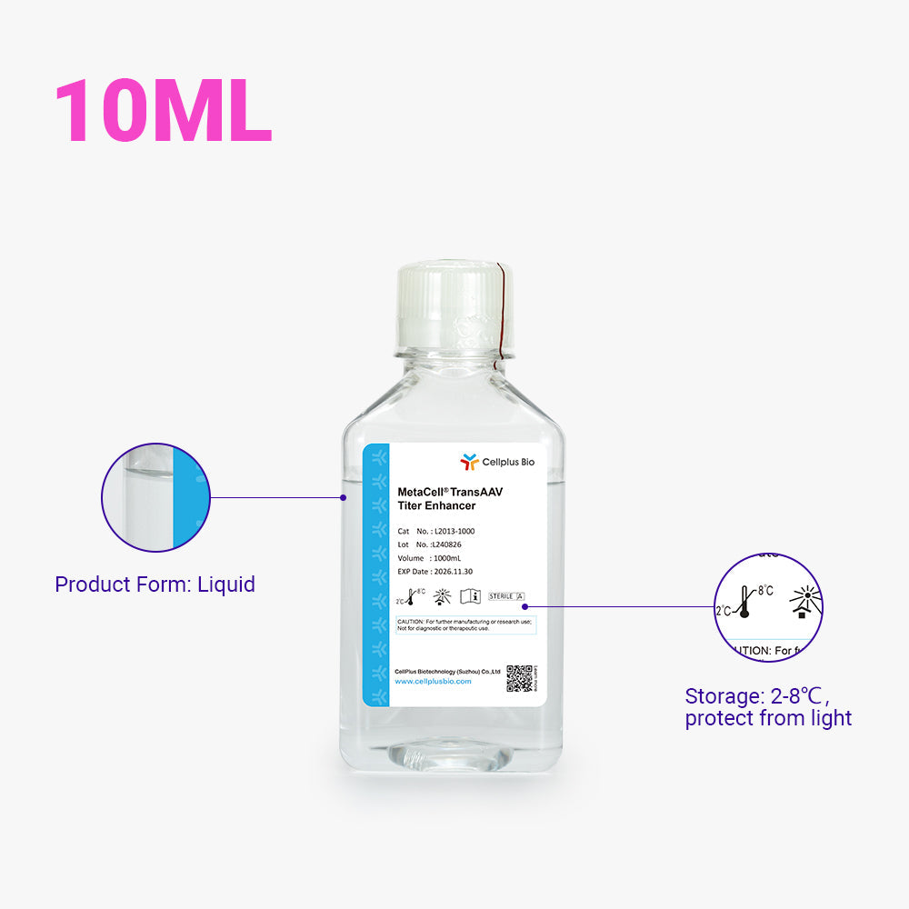 MetaCell® TransAAV 滴度增強劑，10ml 液體