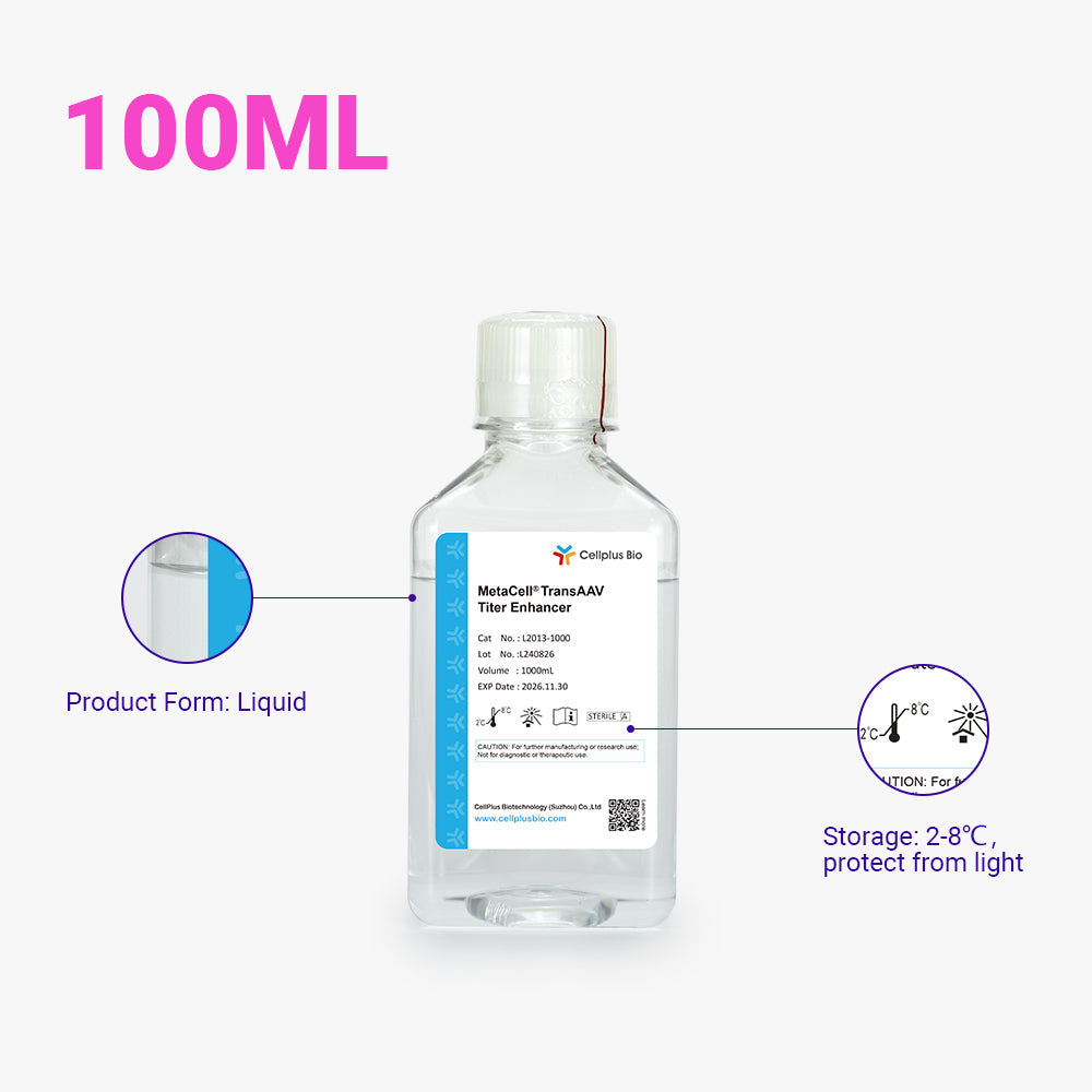 MetaCell® TransAAV 滴度增強劑，100ml 液體