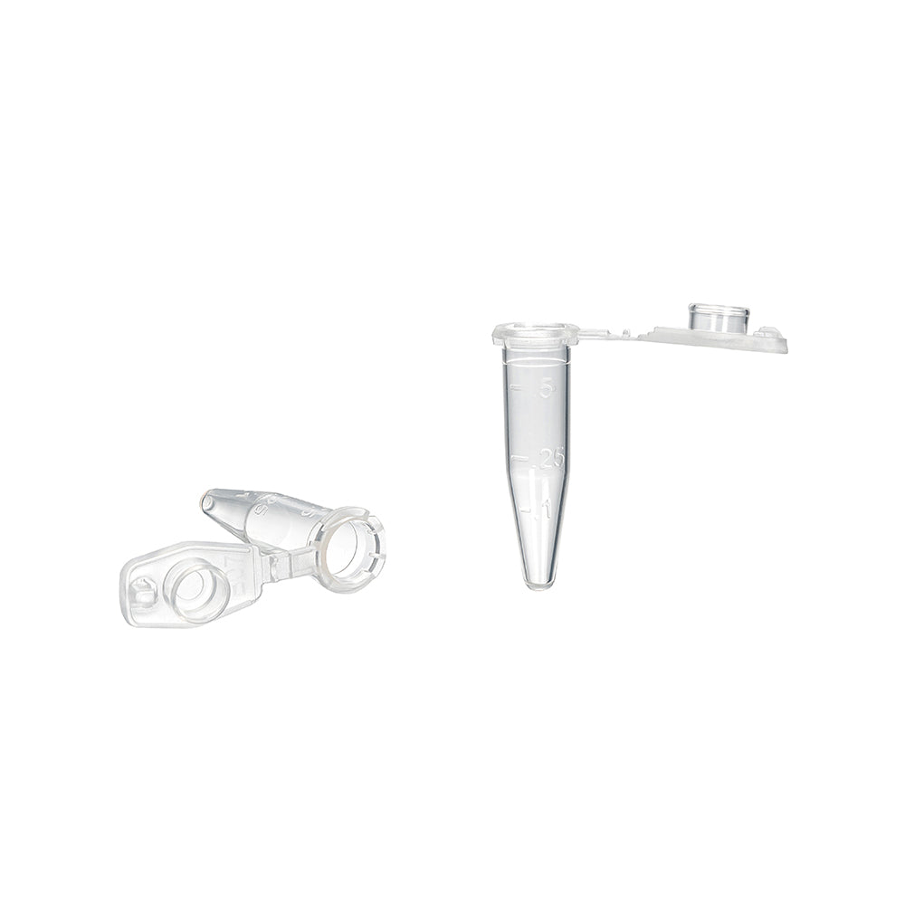 Lo-DNA™  Micro Centrifuge Tubes, 0.5 mL, Low DNA Binding, Lid-lock Micro Centrifuge Tubes, Non-Sterile, Conical bottom, Maximum RCF 30000xg, 1200piece(s)/case