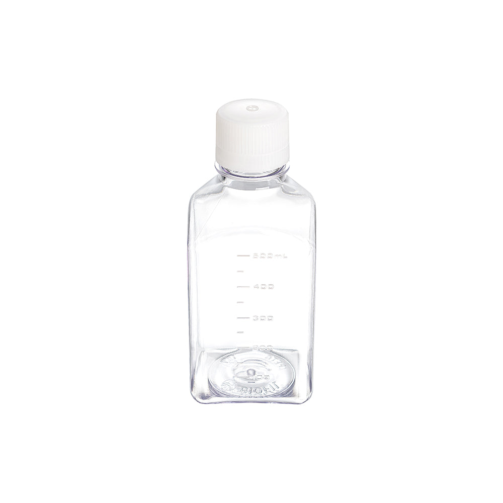 500 mL Sterile Media Bottle, Treated Surface, Neck Inner Diameter 28.6 mm, Outer Diameter 74 mm (Square)