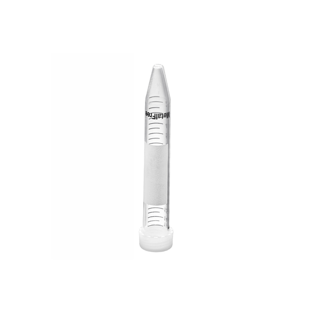Metal-Free Centrifuge Tubes, 15 mL, Conical, Flat cap, Metal free, Sterile, Paper rack packing, 500piece(s)/case
