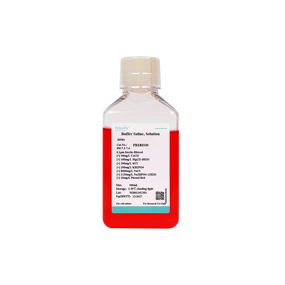 Dulbecco's Phosphate Buffer (DPBS, 1 ×), with calcium, magnesium, phenol red, 500mL