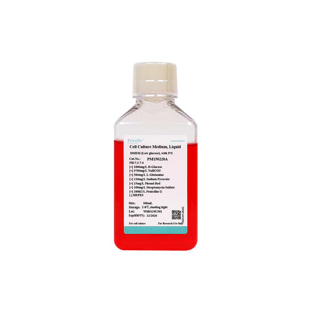 DMEM (Low glucose), with P/S, 500mL
