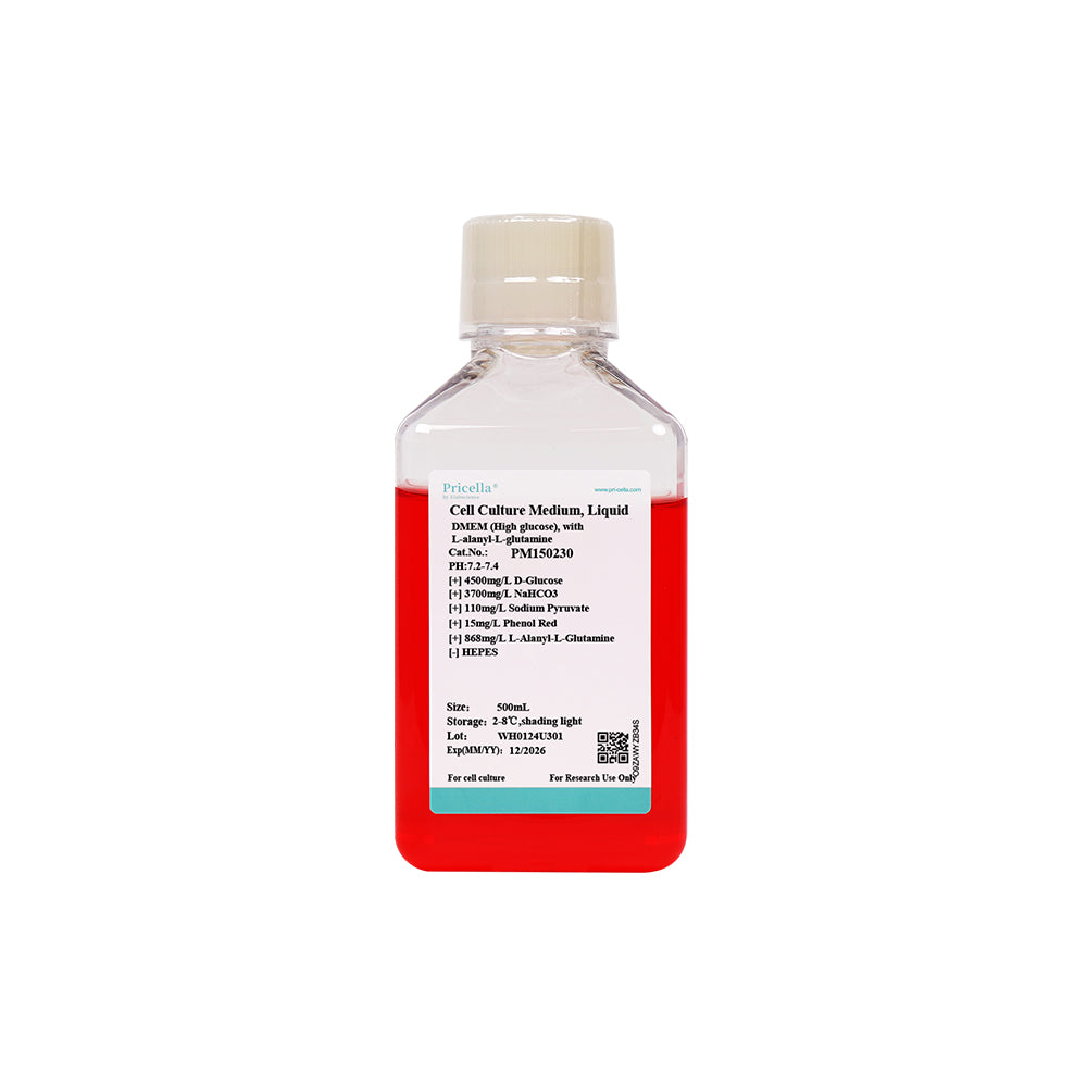 DMEM (High glucose), with L-alanyl-L-glutamine, 500mL