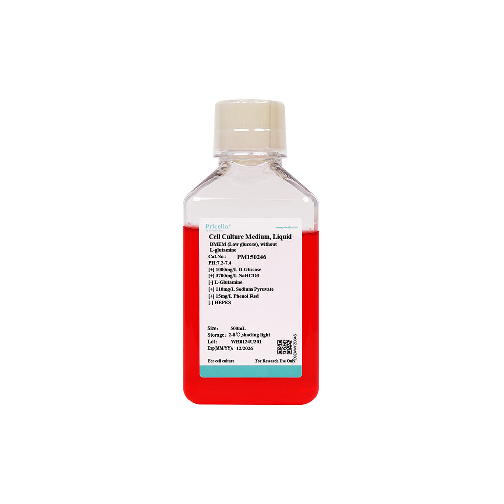 DMEM (Low glucose), without L-glutamine, 500mL