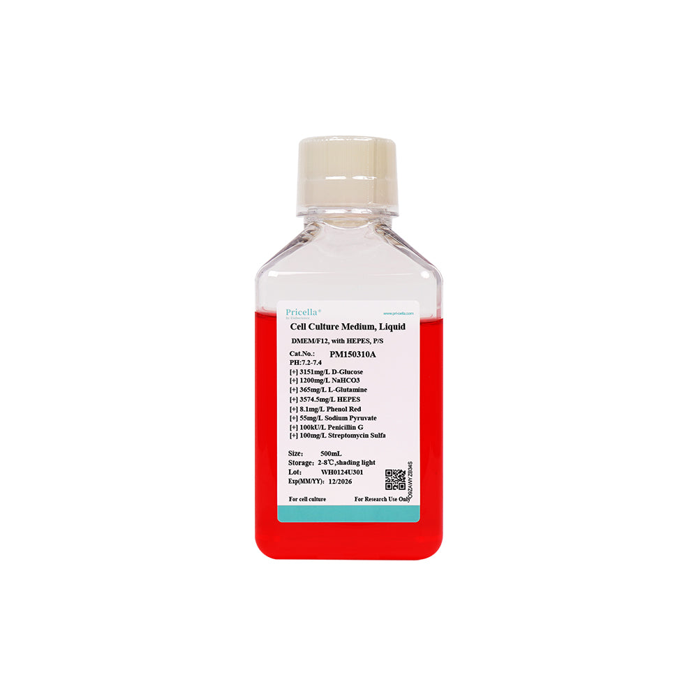 DMEM/F12, with HEPES, P/S, 500mL