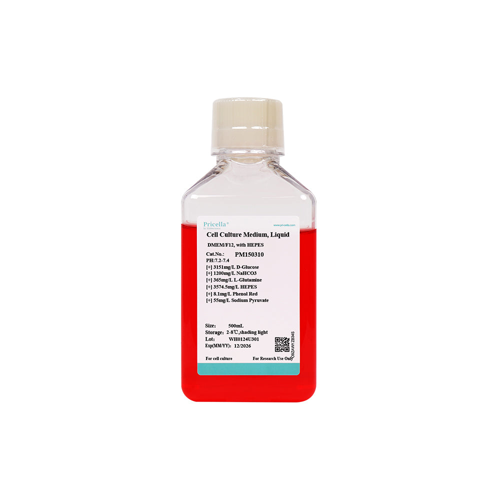 DMEM/F12, with HEPES, 500mL