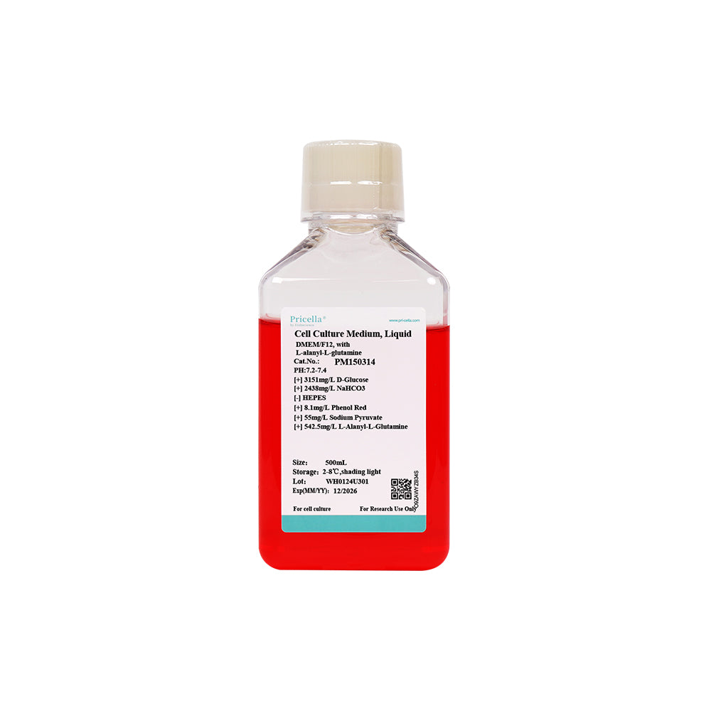 DMEM/F12, with L-alanyl-L-glutamine, 500mL