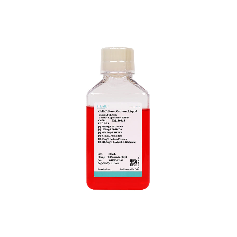 DMEM/F12, with L-alanyl-L-glutamine, HEPES, 500mL