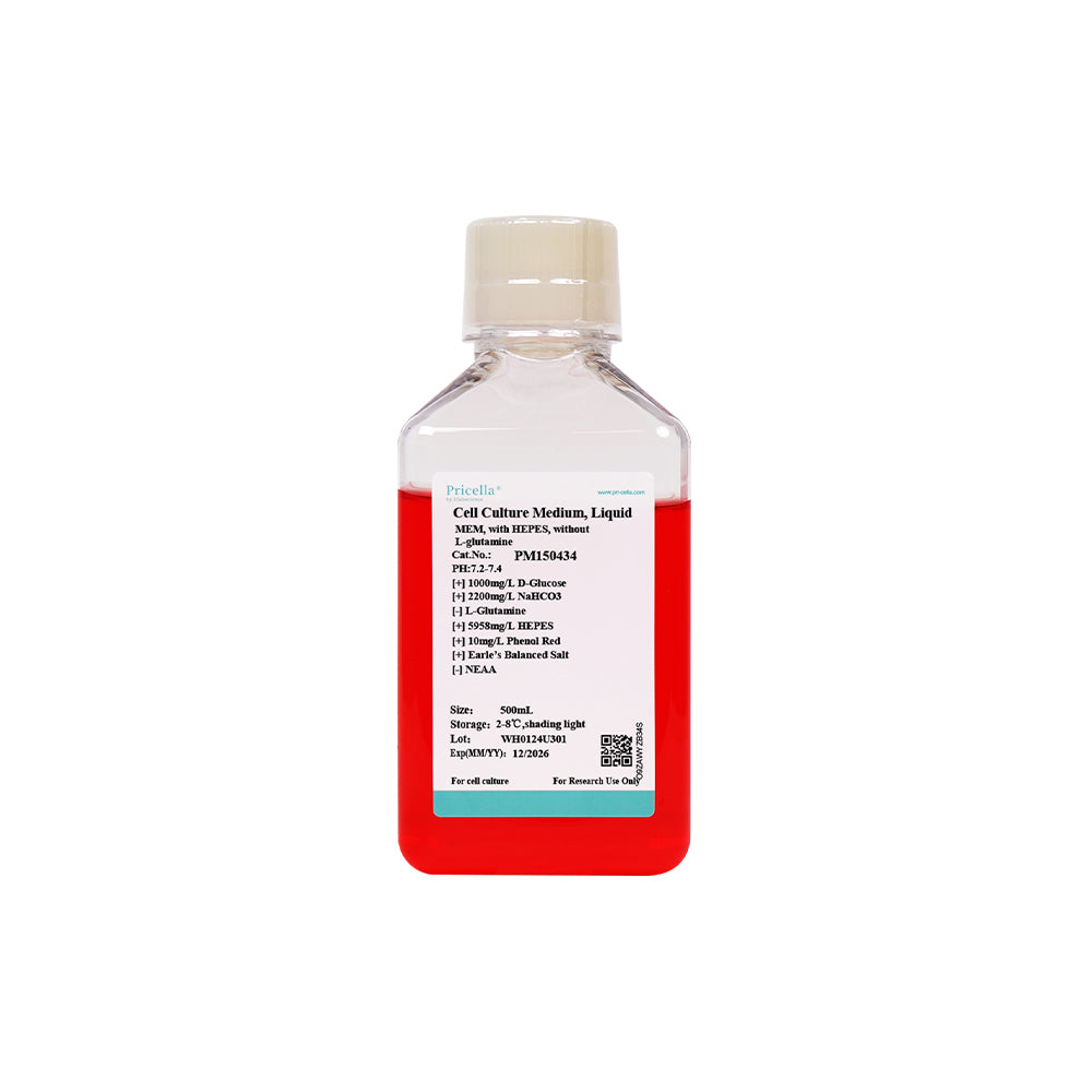 MEM, with HEPES, without L-glutamine, 500mL