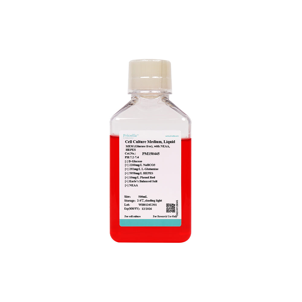 MEM (Glucose free), with NEAA, HEPES, 500mL