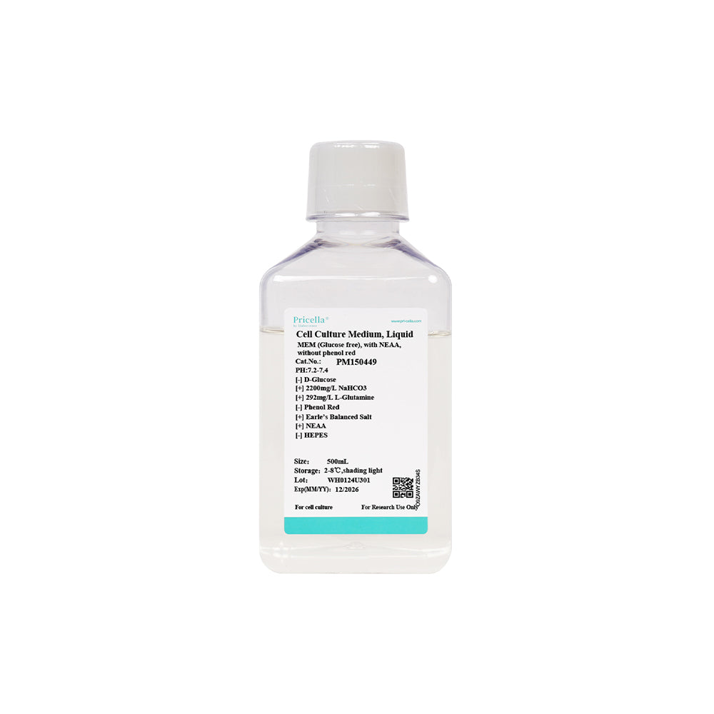 MEM (Glucose free), with NEAA, without phenol red, 500mL
