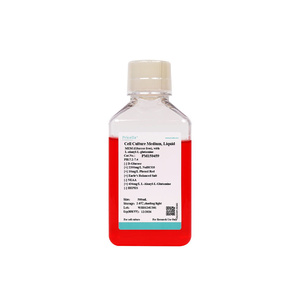 MEM (Glucose free), with L-alanyl-L-glutamine, 500mL