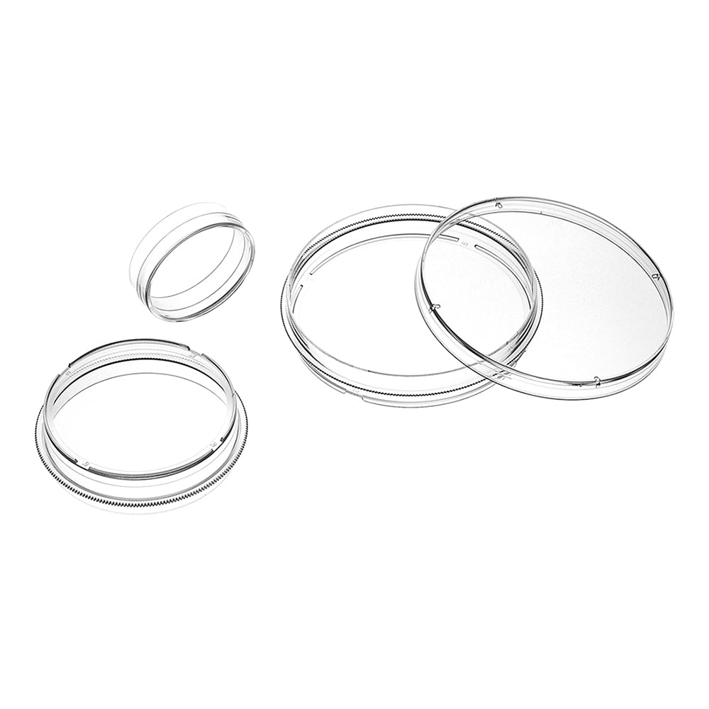 9.0 cm Diameter Petri Dishes, 58.4 cm² Growth Area, GPPS Material, Sterile