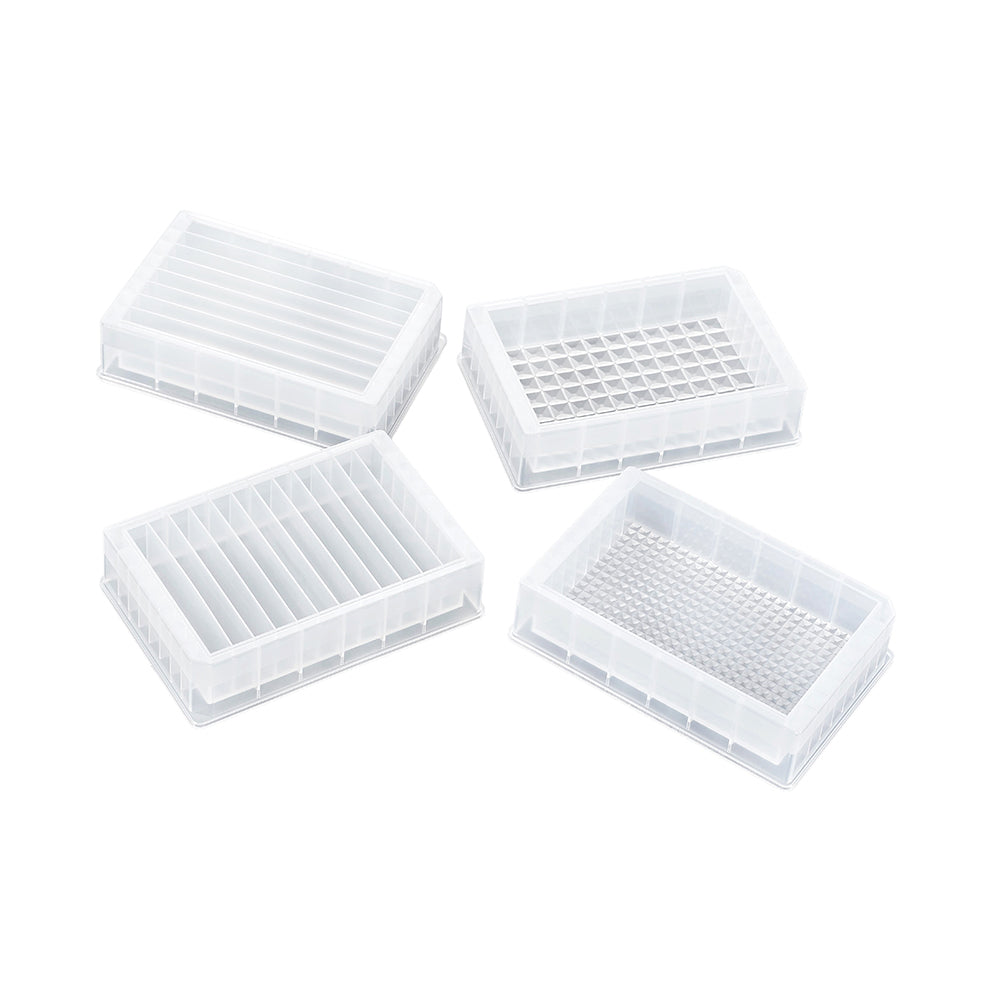 Reagent Reservoir, 22 mL, 8 well type without lids, Sterile, 50piece(s)/case