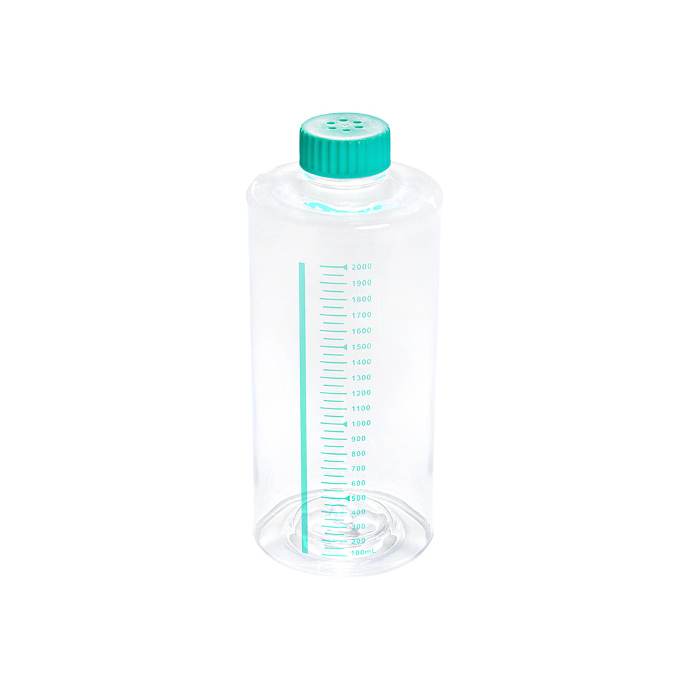 Roller Bottles for Cell and Tissue Culture, 2000 mL, 1900 cm², Non-treated, Vent cap, 12piece(s)/case
