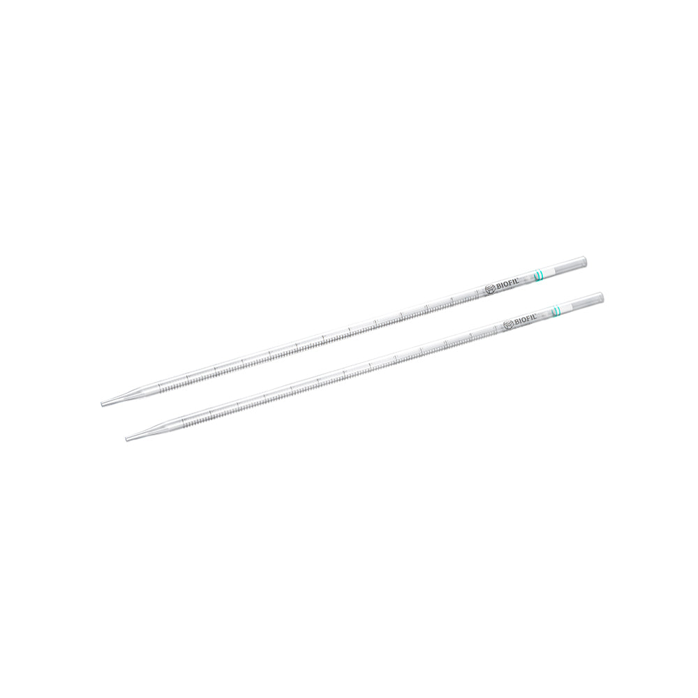 2.0 mL Sterile Serological Pipets, 1/100 mL Graduations, GPPS Material, Individually Packaged (Paper/Plastic)